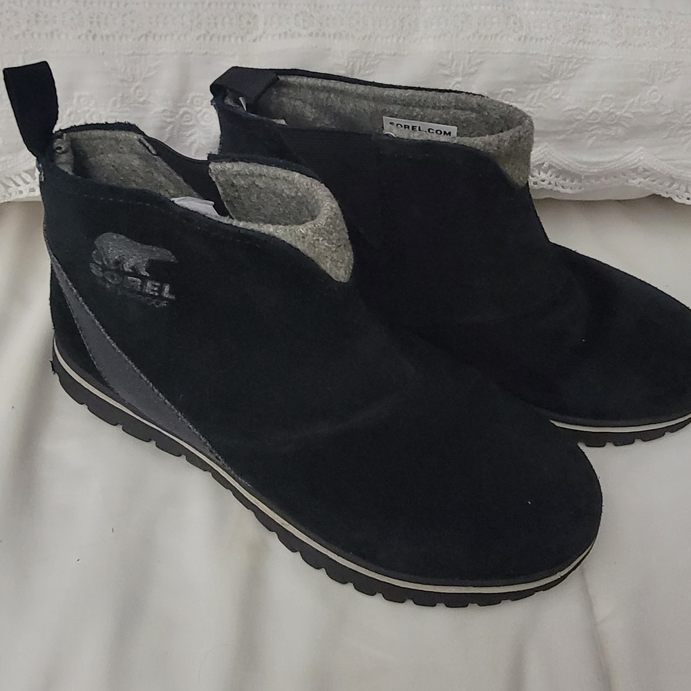 Sorel Black Ankle Boots
